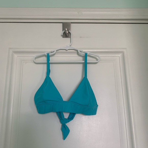 Turquoise Blackbough Swim Triangle Bikini Top - Picture 3 of 3